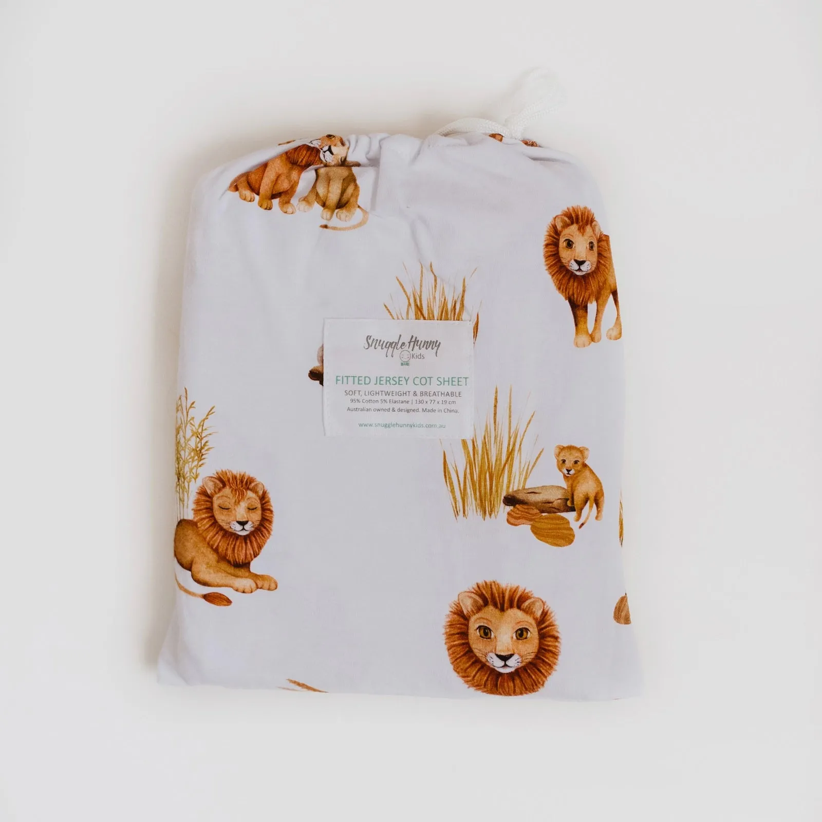Fitted Cot Sheet - Lion