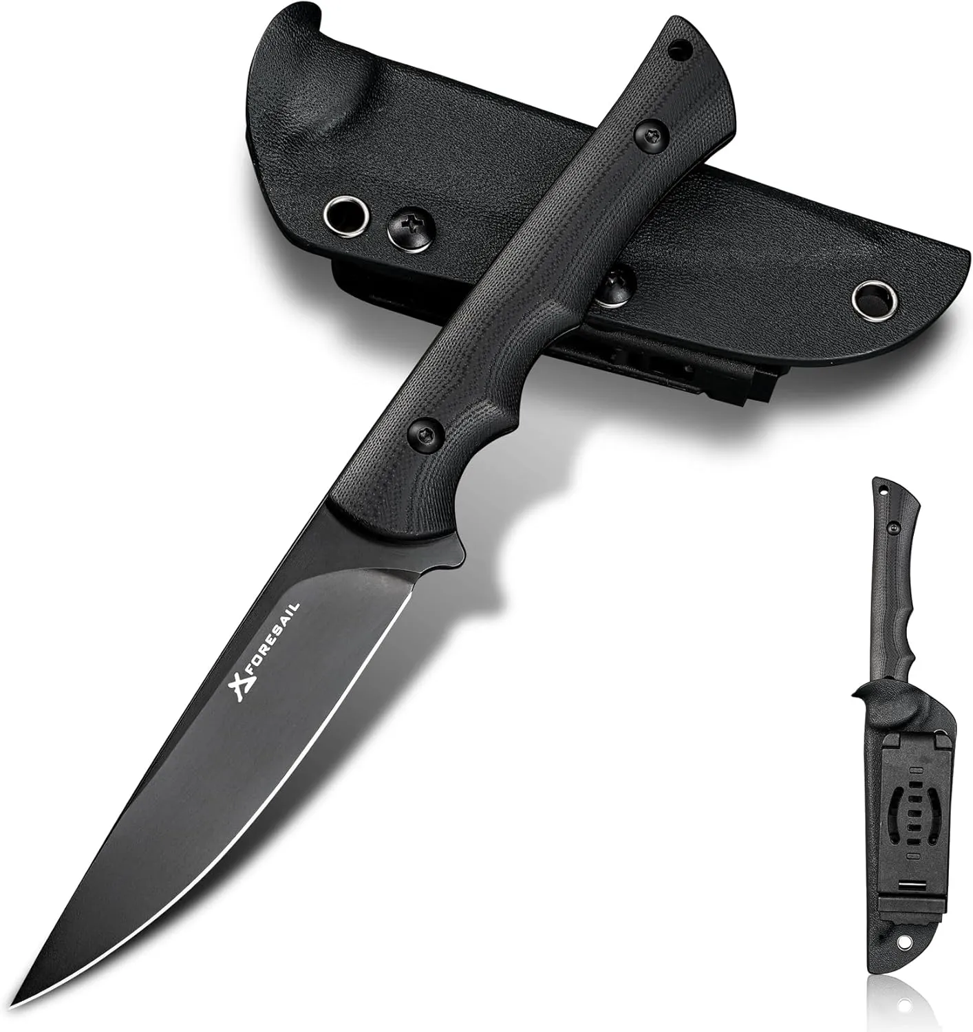 Fixed Blade Knife,3.86inch DC53 Steel Blade and G10 Handle,with Kydex Sheath,Fixed Blade EDC Tactical Knife for Men Women, Outdoor Hunting Hiking Survival Camping Knives.
