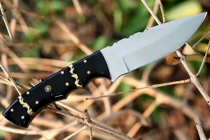 Fixed Blade Skinner Knife D2 Steel Bushcraft Hunting Knives Outdoor Survival Knifes with Leather Sheath Gift For Men