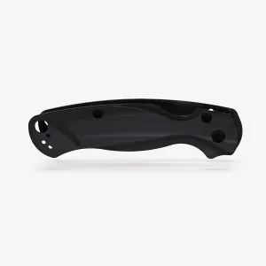 Flytanium G-10 Lotus Scales Compatible with Spyderco Paramilitary 2 EDC Folding Pocket Knife (Pitch Black)