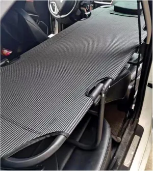 Foldable Car Travel Bed, Non-Inflatable Car Bed, No Installation Required Car Mattress, Universal Car Rear Seat Folding Car Bed, Outdoor Camping Bed, Office Nap Bed (Color : Black, Size : 165x56x32c