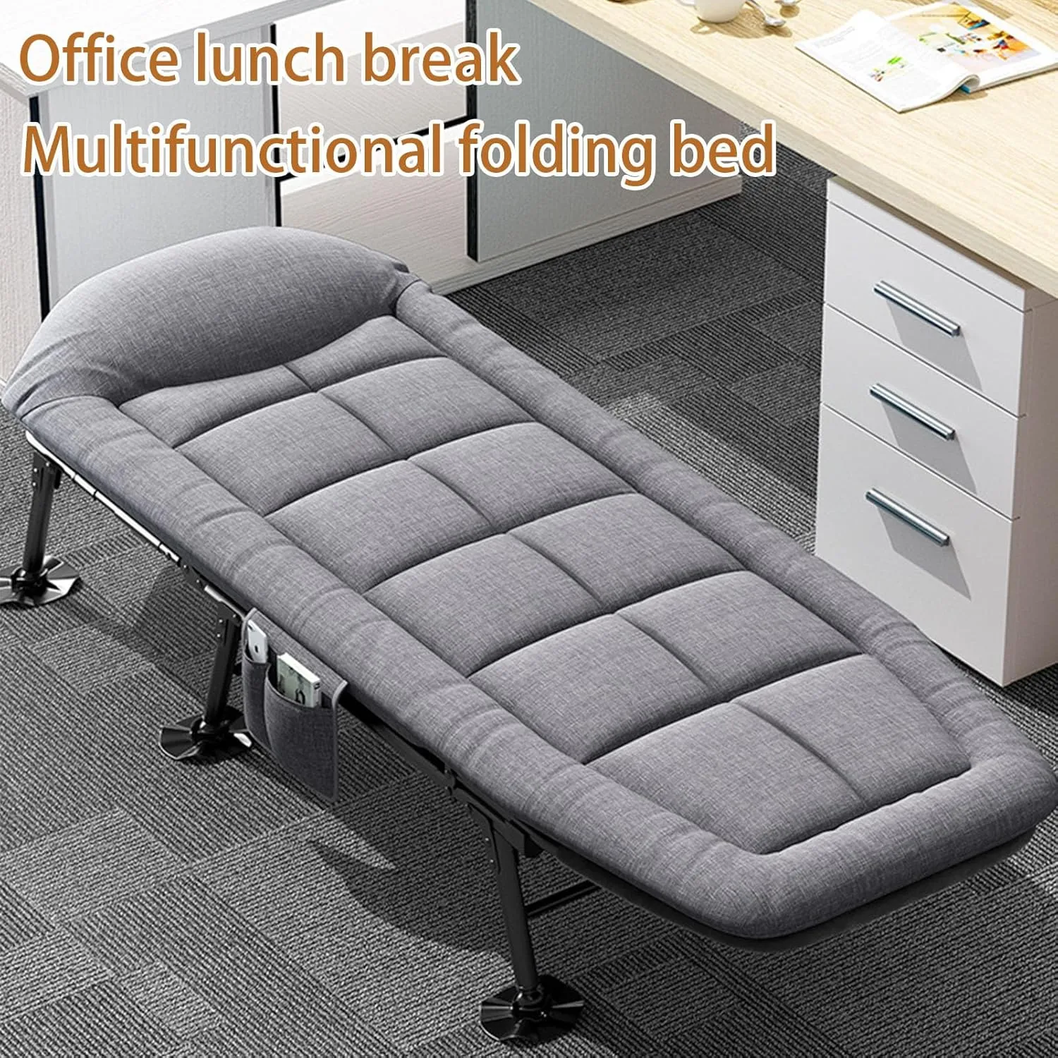 Folding Bed with Mattress for Adults,Camping Cot, Outdoor Folding Cot Bed Camping Cot for Adults,Portable Folding Bed Portable Camp Cots for Camping Tent Travel Office Room,Home Nap