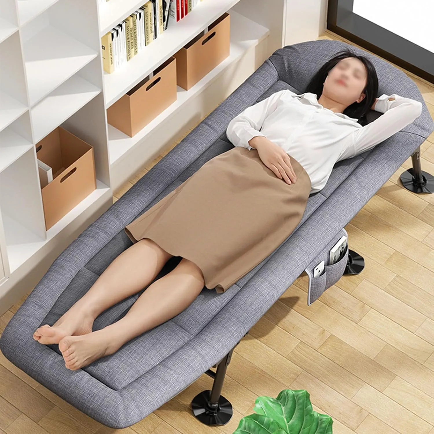 Folding Bed with Mattress for Adults,Camping Cot, Outdoor Folding Cot Bed Camping Cot for Adults,Portable Folding Bed Portable Camp Cots for Camping Tent Travel Office Room,Home Nap