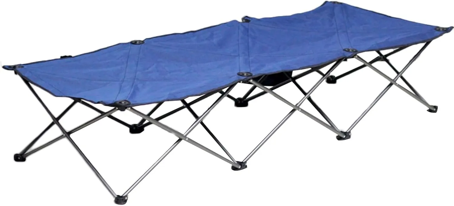 Folding Bed,Folding Camping Cot for Adults,Outdoor Camping Folding Bed,Suitable for Outdoor Camping, Fishing and Other Activities(Blue)