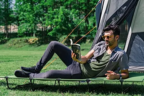 Folding Camping Cot for Adults,Compact Sleeping Cots w/ Carry Bag