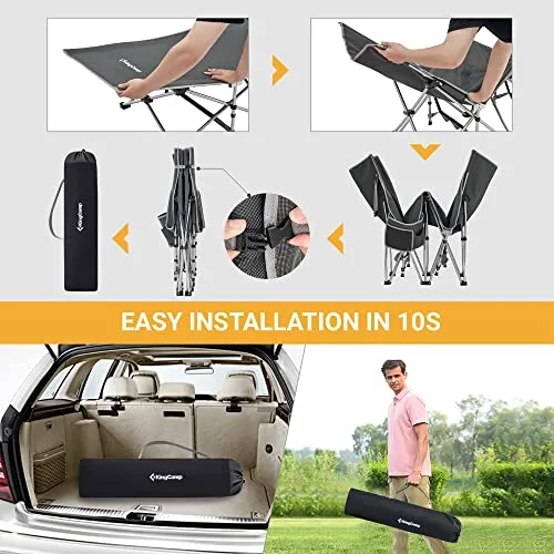 Folding Camping Cot for Adults,Portable Sturdy Sleeping Cot w/ Carry Bag
