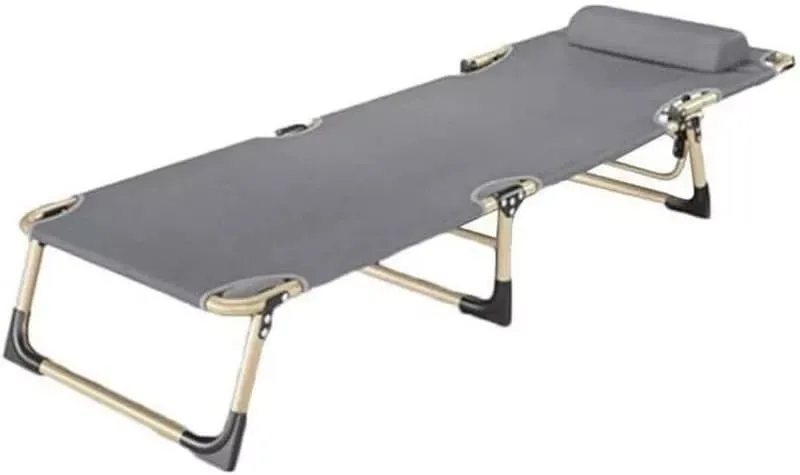 Folding Camping Cot Outdoor Lightweight Camping Bed with Eye mask
