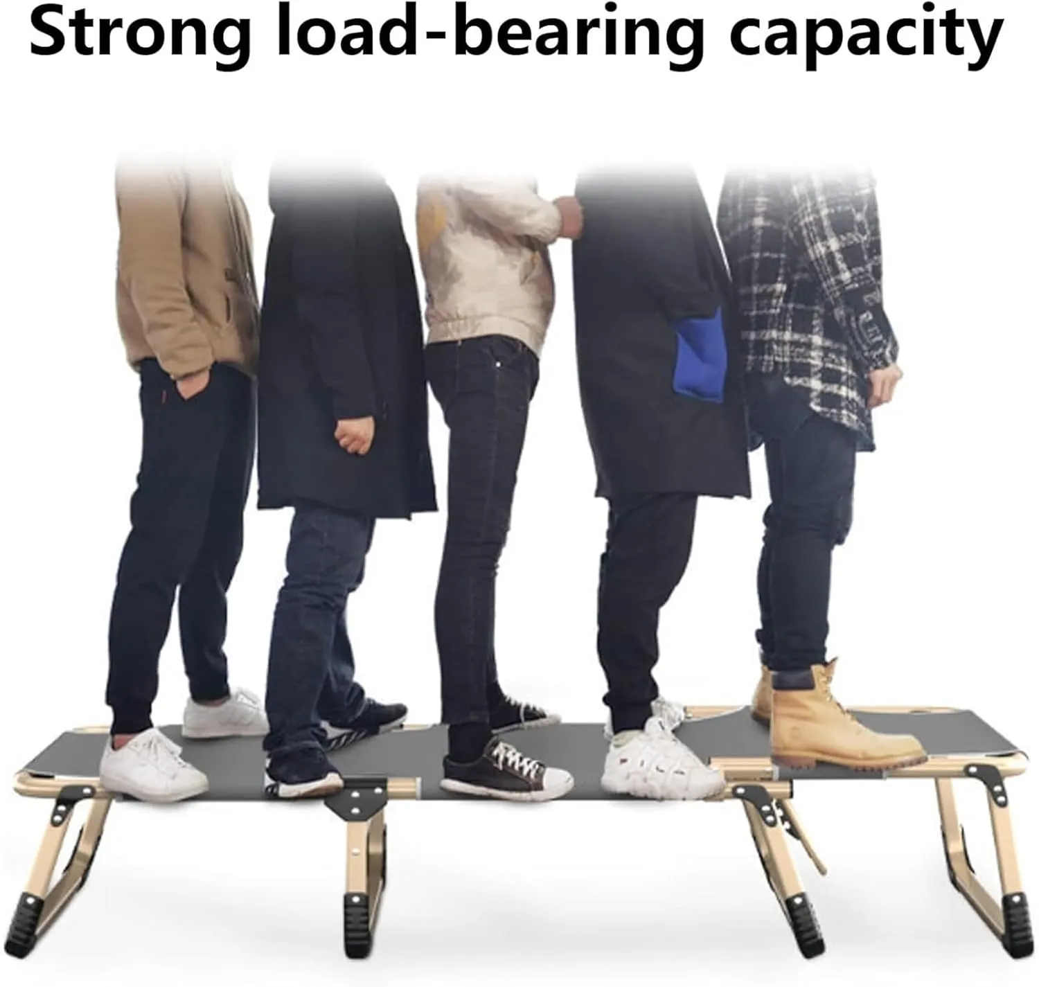 Folding Camping Cot,Camping Cot for Adults, 4-Level Adjustable Portable Folding Bed Enlarge Width Comfortable Sleeping Cots for Indoor Outdoor(190 * 68 * 30cm)