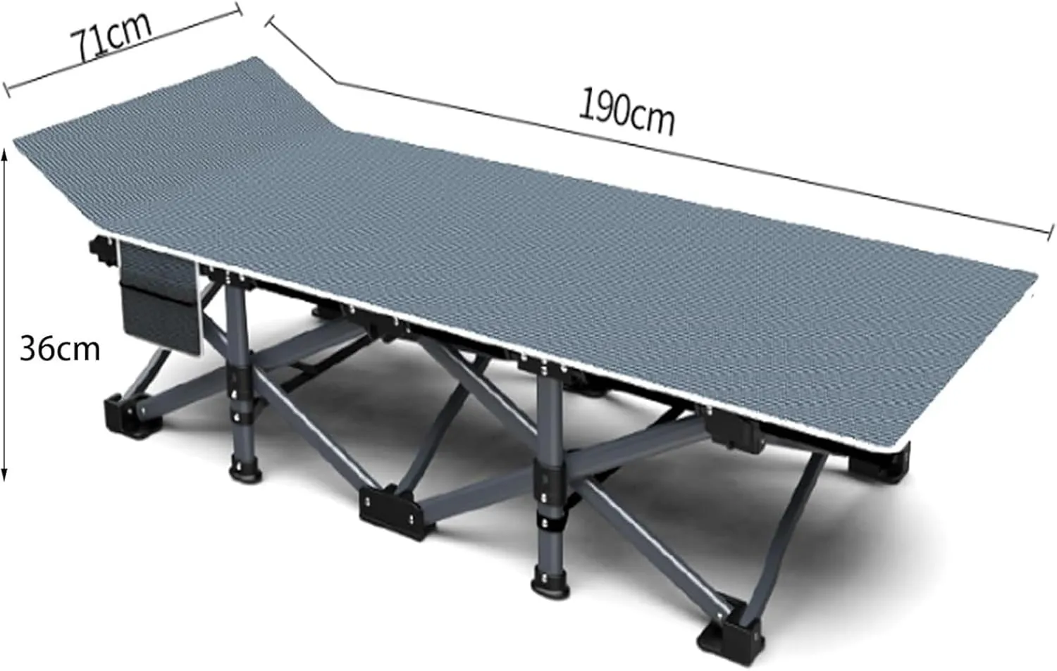 Folding Camping Cot,Camping Cot for Adults, Portable Foldable Cot with Storage Bag Heavy Duty Sturdy Guest Bed Load Capacity 300kg for Fishing Picnic Office Indoor