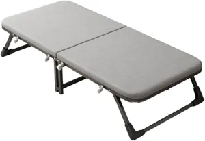 Folding Camping Cot,Camping Cot for Adults, Space-Saving Guest Bed with Sturdy Metal Frame On Wheels for Office Bedroom Hospital Nursing(182 * 80 * 35cm)
