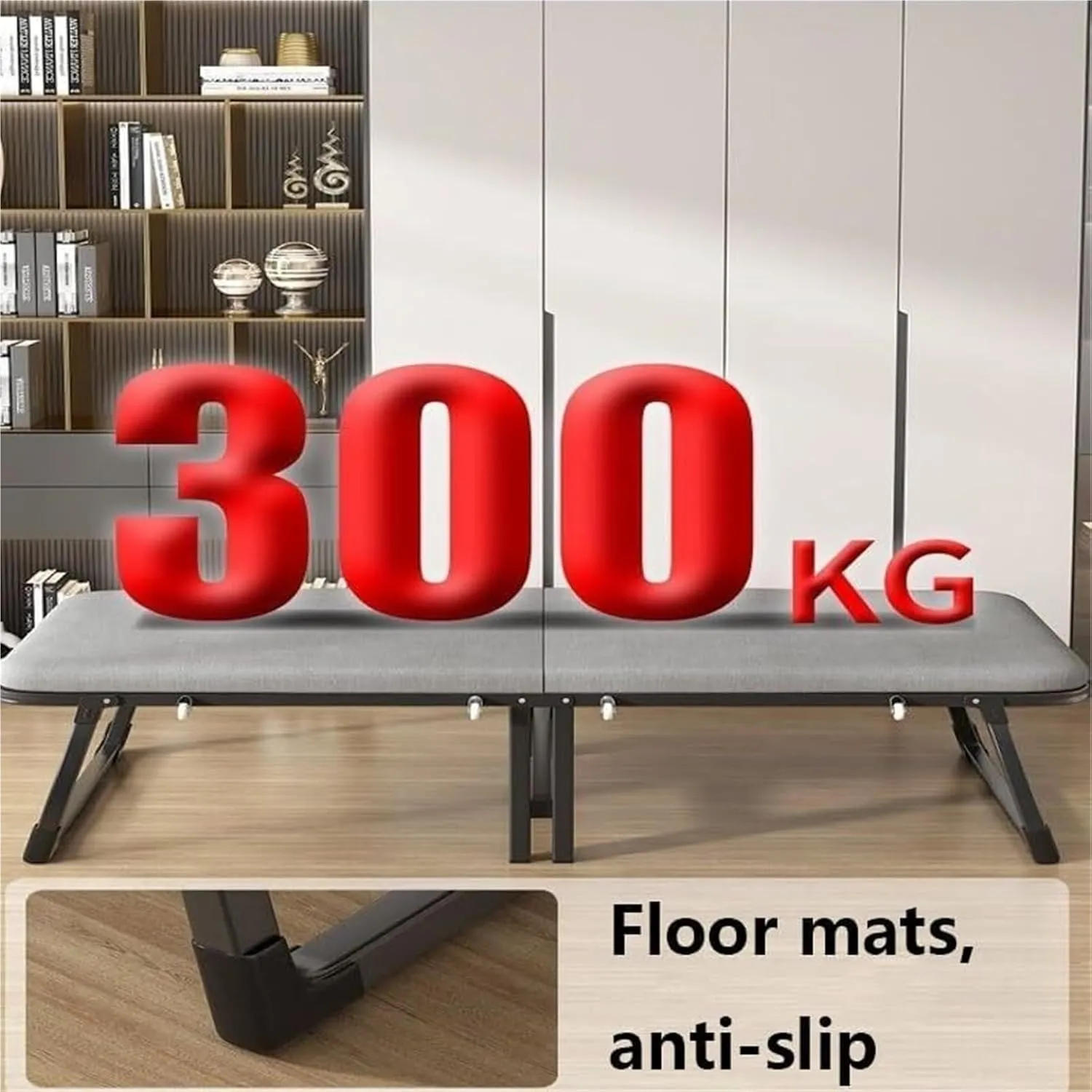 Folding Camping Cot,Camping Cot for Adults, Space-Saving Guest Bed with Sturdy Metal Frame On Wheels for Office Bedroom Hospital Nursing(182 * 80 * 35cm)