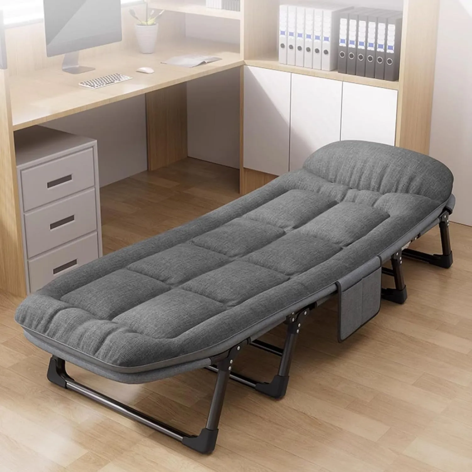 Folding Cot, Folding Camping Cot, Camping Cot for Adults, Office Lounge Chair, Portable, Adjustable, for Camp, Travel, Room(X-Large)
