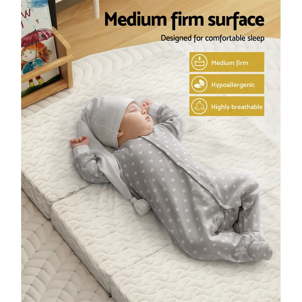 Folding Portacot Mattress Cool Gel Infant Baby Travel Bed
