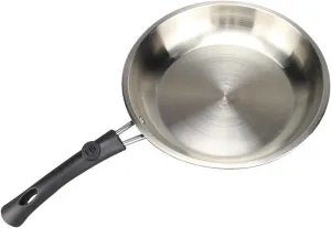 Frying Pan Stainless Steel Frying Pan, Saute Pan Skillet Nonstick Omelet Pan Kitchen Cooking Pan for Gas Stove Induction