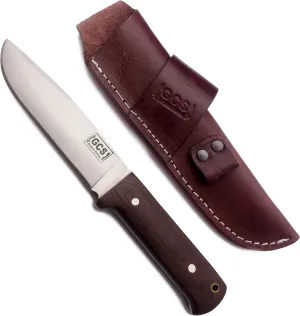 GCS Handmade Tactical Knife Micarta Handle D2 Tool Hunting Knife Survival Knife with Buffalo-Hide leather sheath Full tang blade designed for Hunting & EDC GCS 308
