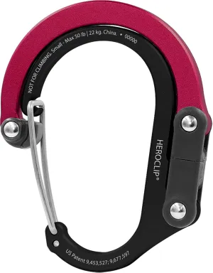 GEAR AID HEROCLIP (Small) Carabiner Gear Clip and Hook, for Hanging Bags, Purses, Lanterns, Strollers, Tools, Helmets, Water Bottles, and More