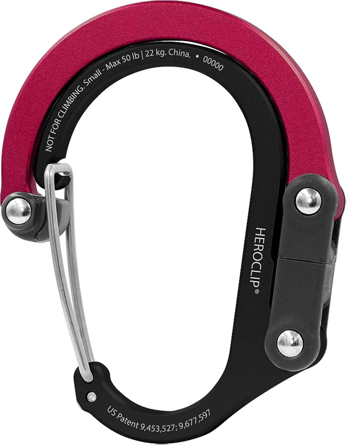 GEAR AID HEROCLIP (Small) Carabiner Gear Clip and Hook, for Hanging Bags, Purses, Lanterns, Strollers, Tools, Helmets, Water Bottles, and More