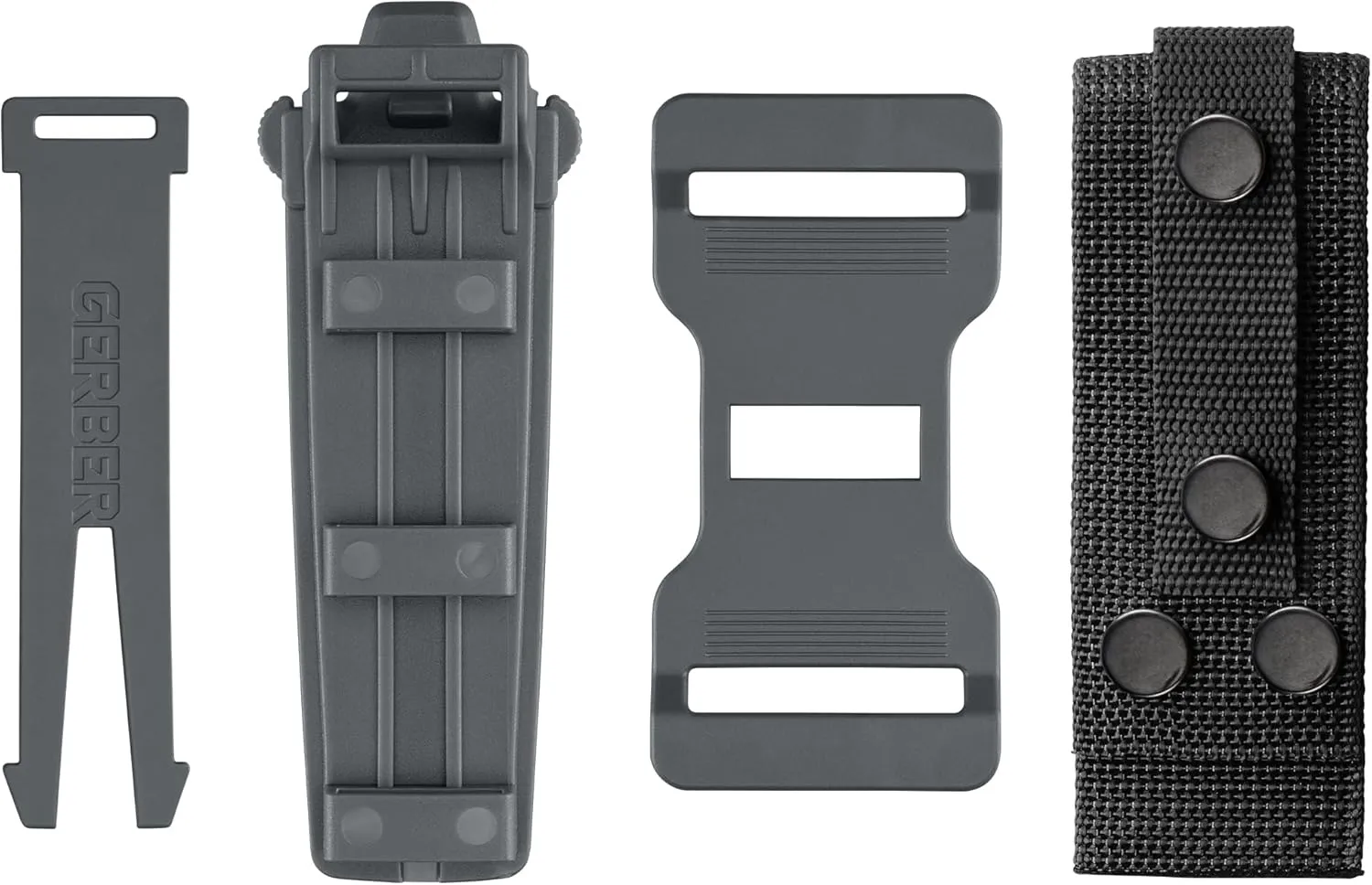 GERBER GEAR Strongarm Camp - Fixed Blade Camping Knife for Controlled Cuts For First Aid Or Cutting Rope Made With 420HC Full Tang Plain Edge Blade And Diamond-Textured Grippy Handle-Made in USA- Gray