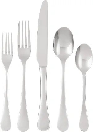 Ginkgo International Varberg 20-Piece Stainless Steel Flatware Place Setting, Service for 4