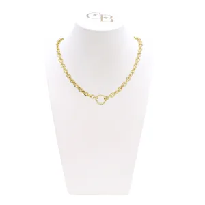 Gold Jamesyn Necklace with Lily Carabiner