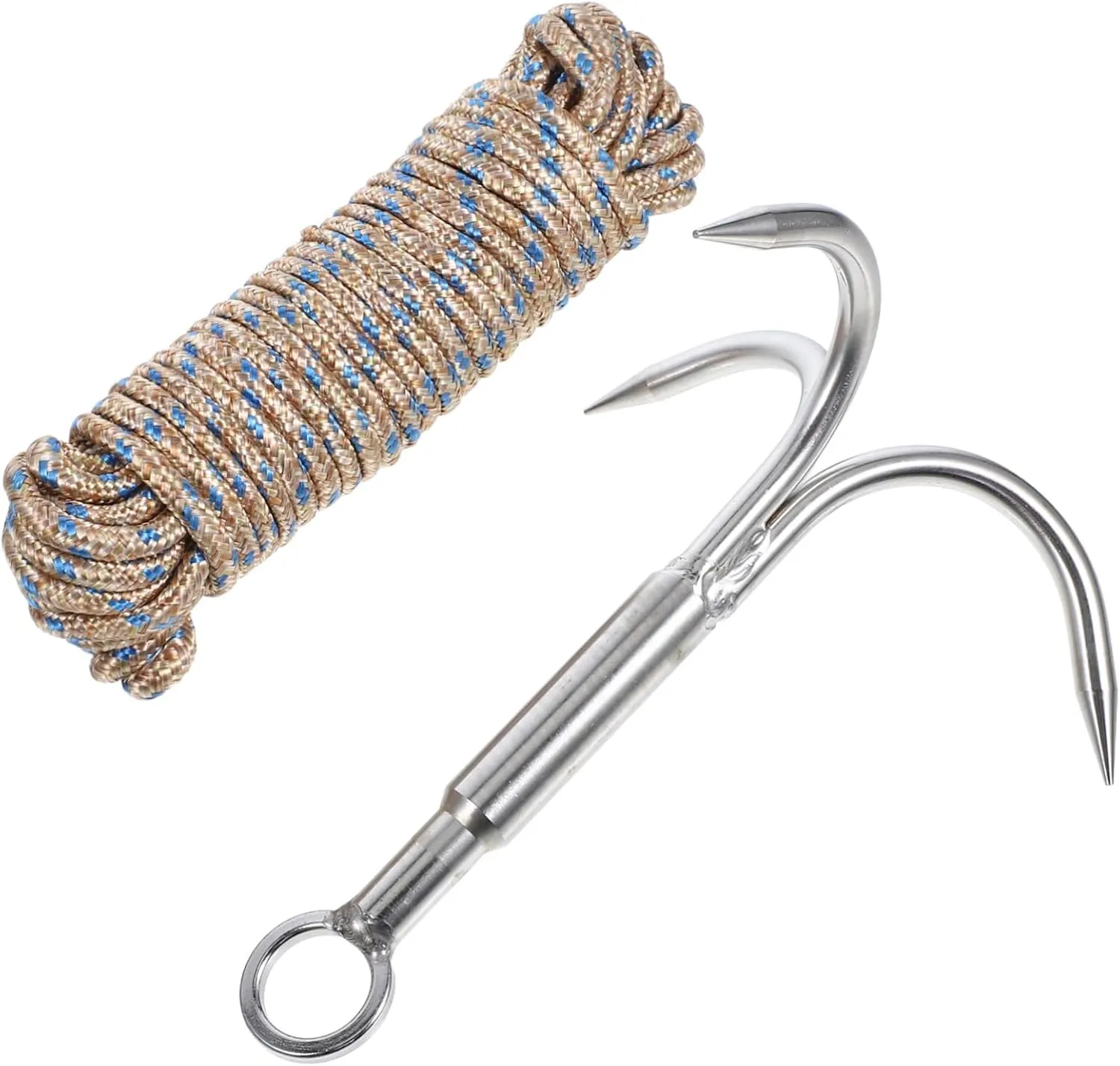 Grapple Hook Rope Aquatic Anchor Hook Carabiner Climbing Light Compact Design Outdoor Supply Random