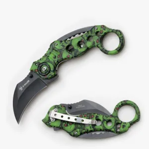 Green Skull Karambit