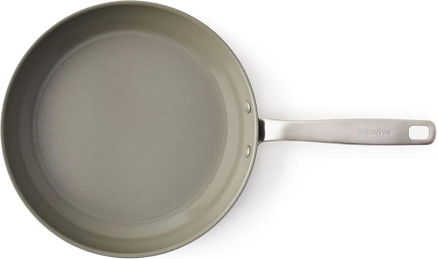 GreenPan Chatham Hard Anodized Healthy Ceramic Nonstick 8" and 10" Frying Pan Skillet Set, Omelette and Egg Pan, PFAS-Free, Dishwasher Safe, Oven Safe, Gray
