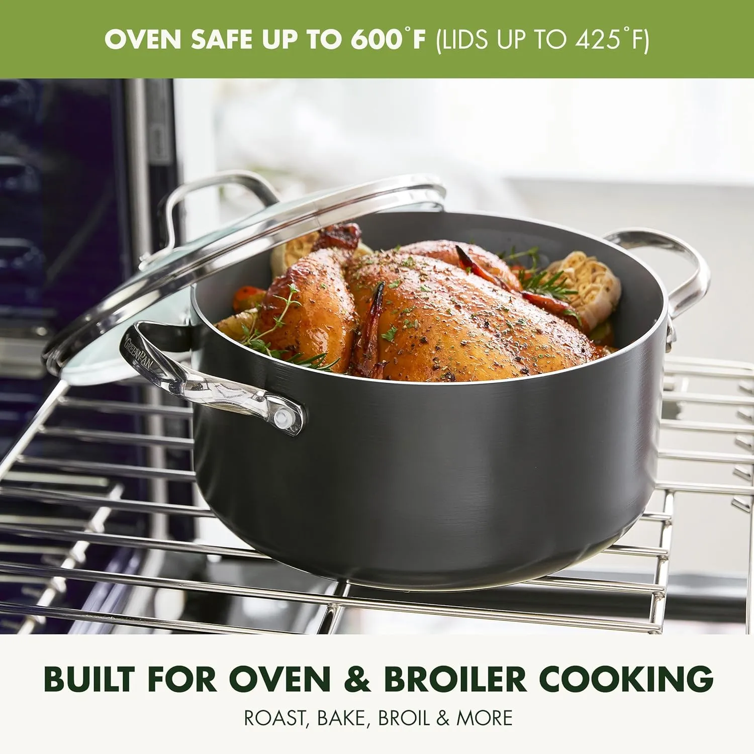 GreenPan Valencia Pro Hard Anodized 11 Piece Cookware Pots and Pans Set, Ceramic Nonstick PFAS-Free PFOA-Free Coating, Induction, Durable Frying Pans, Saucepans, Lids, Dishwasher & Oven Safe, Gray