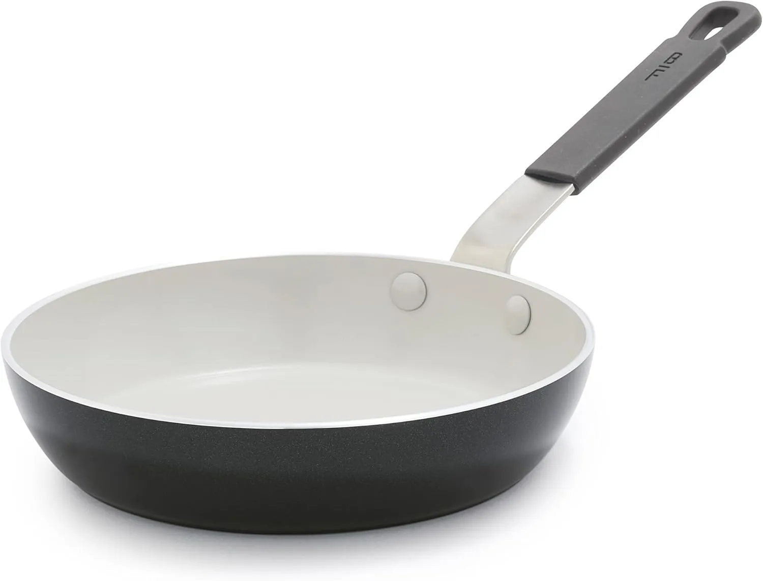 GreenPan x Bobby Flay 8” Frying Pan Skillet, PFAS & PFOA-Free Ceramic Nonstick, Induction Suitable, Stay-Cool Silicone Grip Handle, Dishwasher & Oven Safe, Graphite