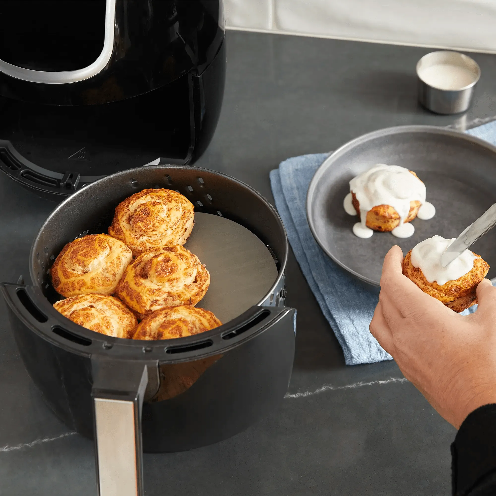 GrillGrate-Round Encrypted Stoves) Air Fryers (for Grill Skillets, The Powerful Anywhere & Camp