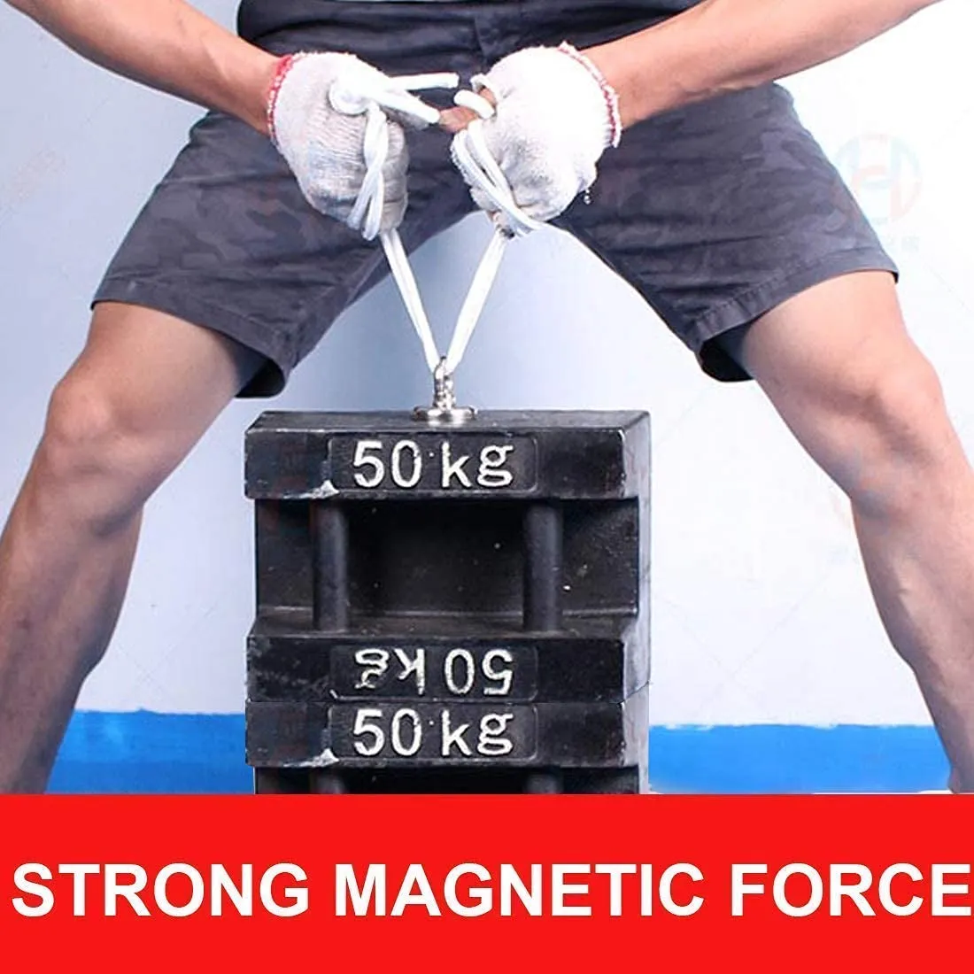 Grtard 700LBS Magnet Fishing Kit, Super Strong Neodymium Fishing Magnets, Complete Fishing Magnet Kit with Case, Strong Magnets, 20m (65 Ft) Durable Rope, Carabiner, Protective Gloves, Grappling Hook