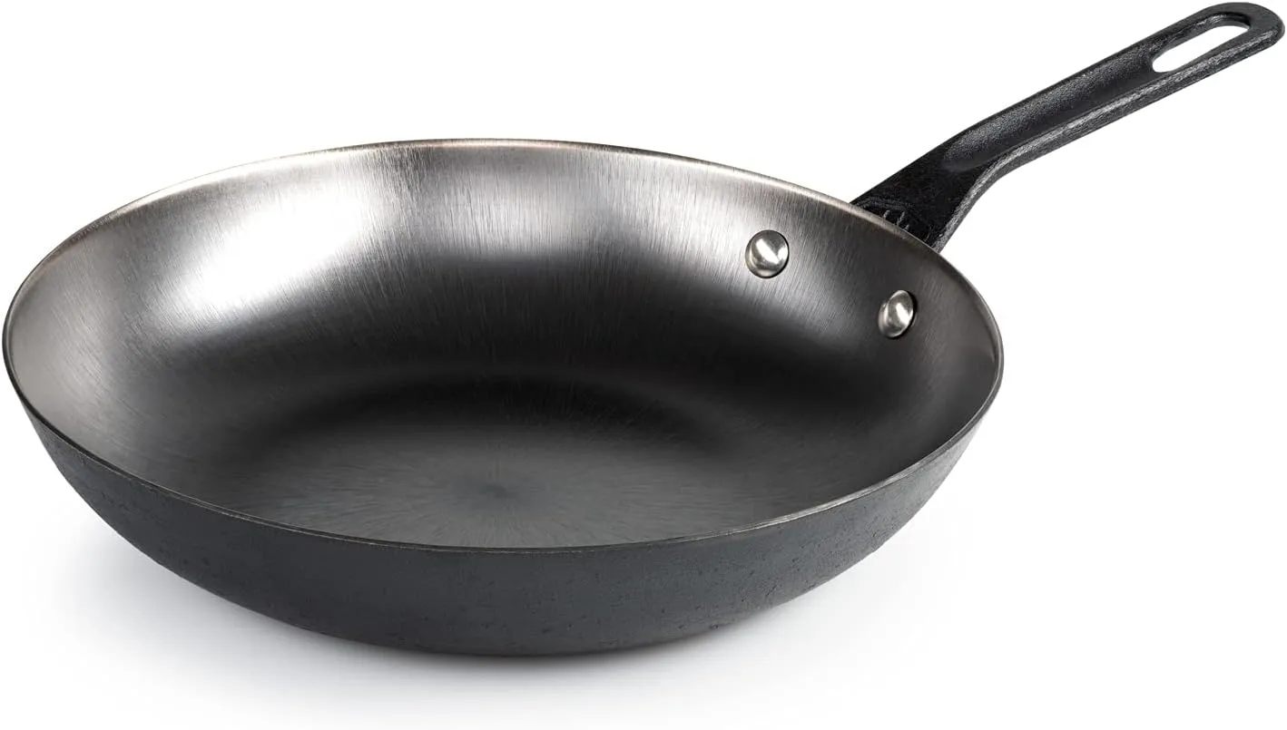 GSI Outdoors 60610 Guidecast Frying Pan, Cast Iron Skillet for Versatile Cooking, 10-Inch