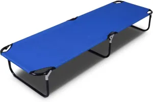 Gymax Folding Camping Cot, Portable Sleeping Cot Ultra Lightweight Heavy Duty Bed, for Adults Indoor & Outdoor Use, 300 lbs