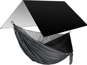 Hammock Camping Hammock Portable Hammocks 1-2 People with Mosquito Net Nylon Hammock with 2 Carabiners for Outdoor Hiking Backpacking for Outdoor Camping and Picnic