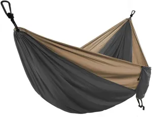 Hammocks Parachute Hammock with Hammock Straps and Black Carabiner Camping Survival Travel Outdoor Beach Hiking Gear Backpacking Hammock Outdoor Hammock