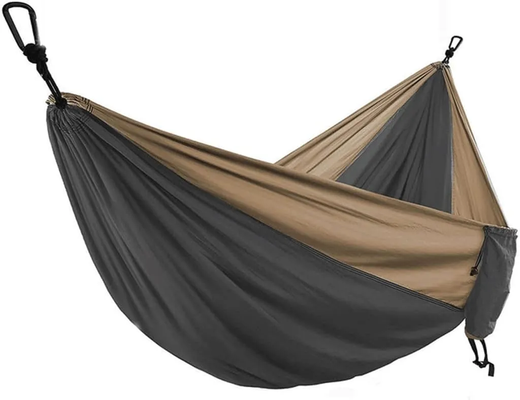 Hammocks Parachute Hammock with Hammock Straps and Black Carabiner Camping Survival Travel Outdoor Beach Hiking Gear Backpacking Hammock Outdoor Hammock