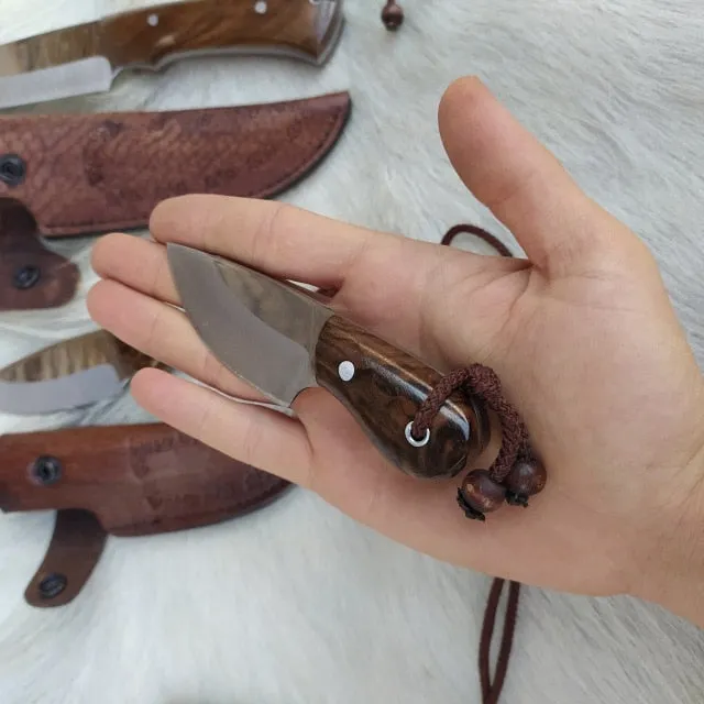 Handmade Bushcraft Knife with Walnut Handle