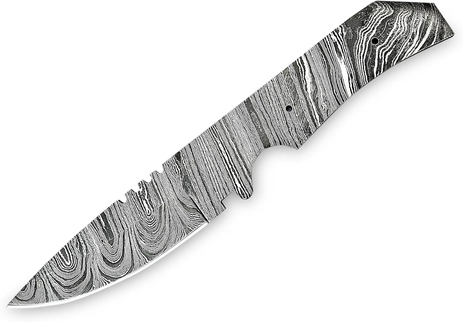 Handmade Damascus Steel Blank Blade | Hand Forged full tang knife Steel Blade | 8.5 Inch Material for Making Knives | HUNT-10 (8.5 Inch)