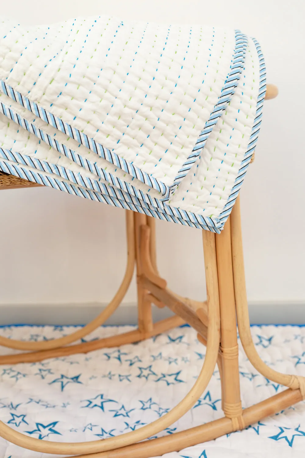 Handstitched Baby Kantha Quilt