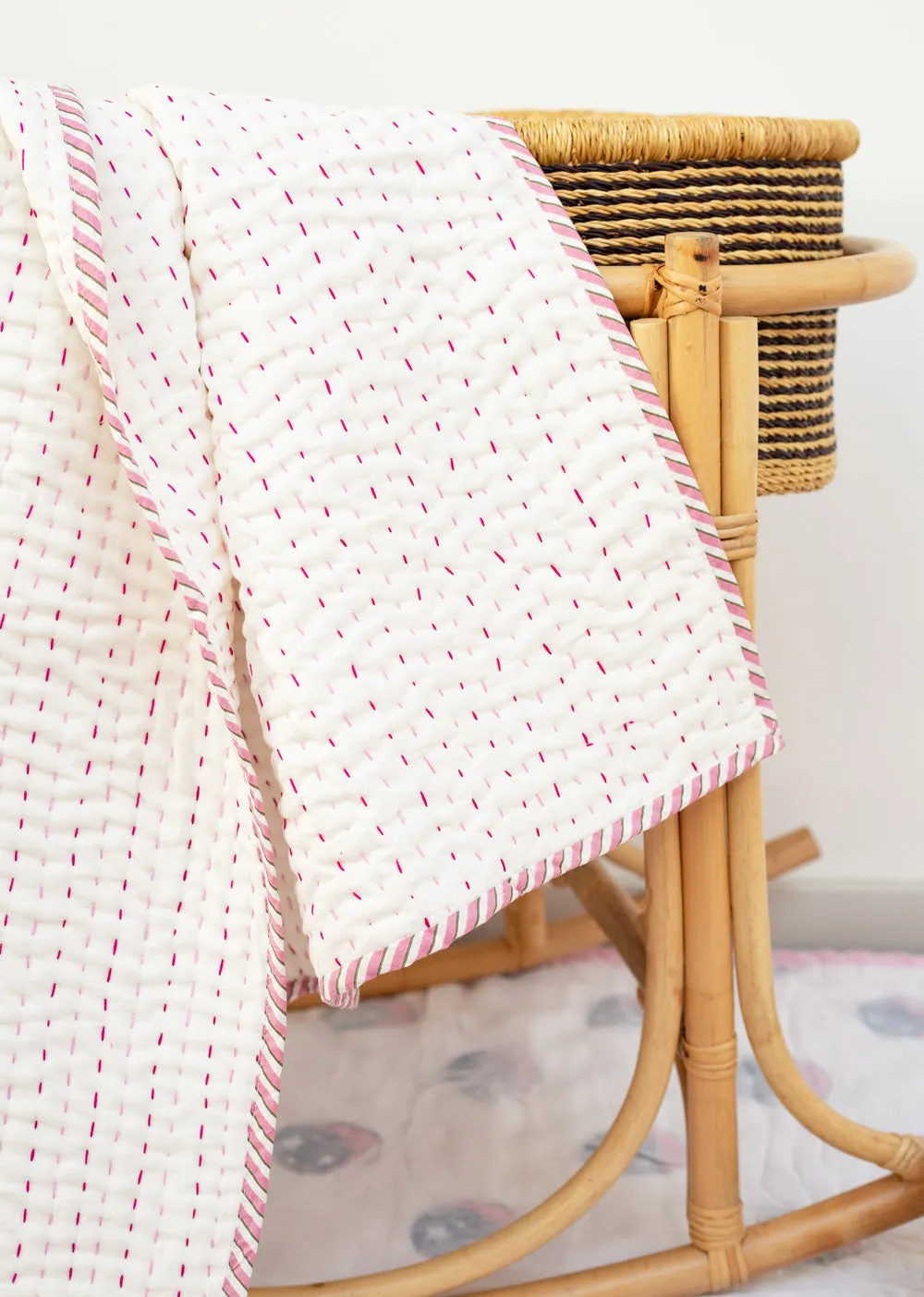 Handstitched Baby Kantha Quilt