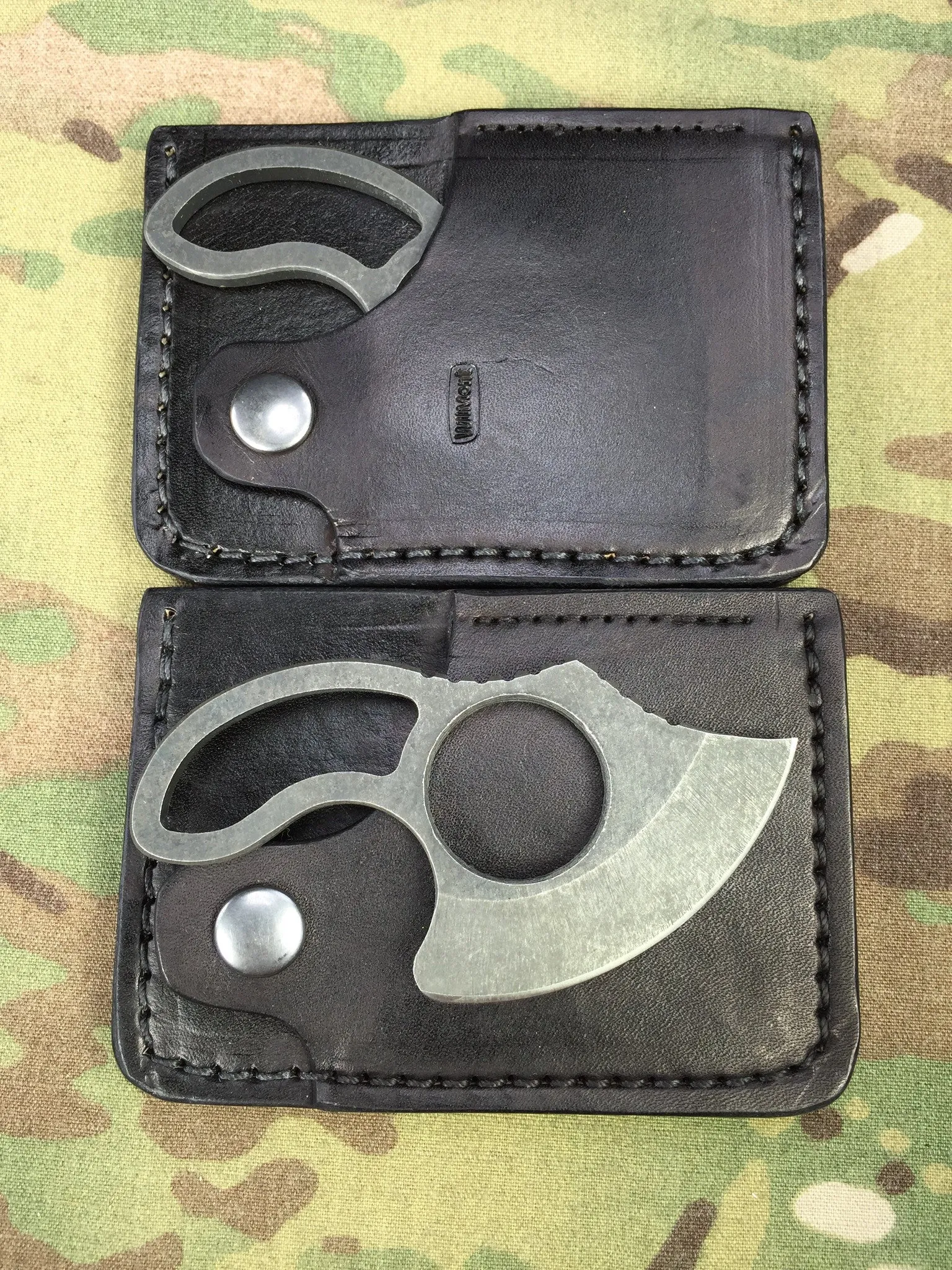 Harp Leather Wallet and Wilmont Knives NEW Ultralight Little Skinner Combo - Free Shipping