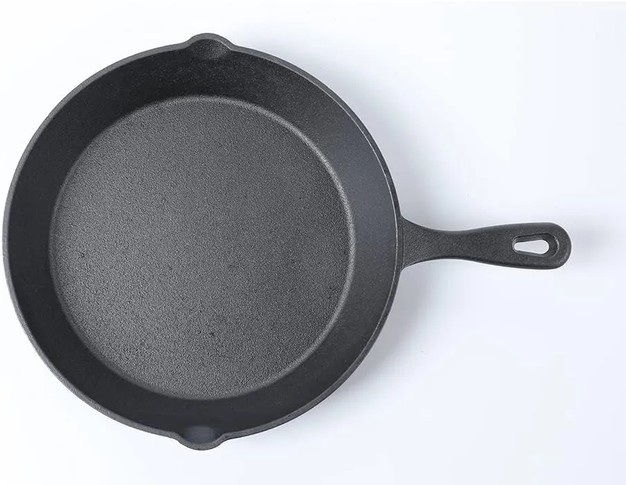 HAWOK Cast Iron Skillet 10 inch Cast Iron Pan For Frying Cooking Baking On Induction Electric Gas and In Oven……