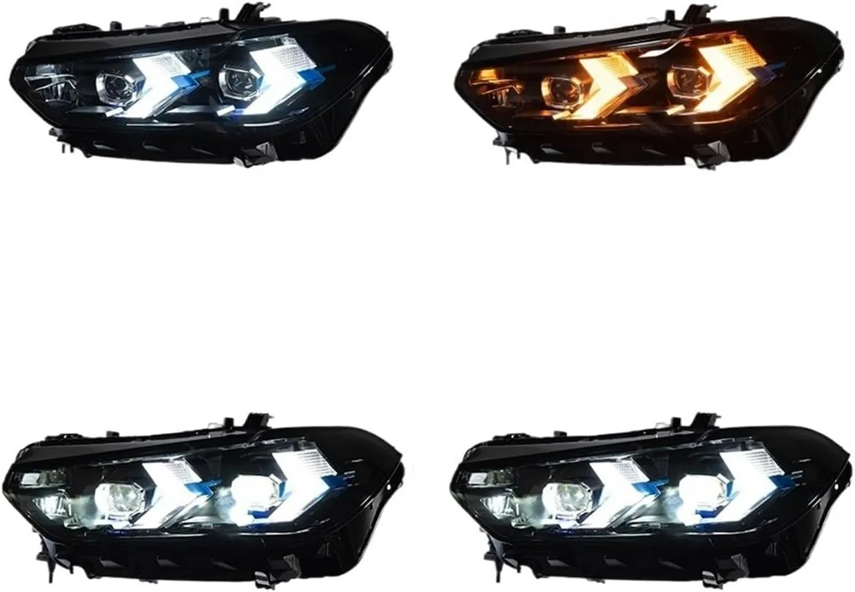 Head Lamp Compatible For BMW G05 X5 Headlight 2019-2022 Headlights X5 Turn Signal Angel Eye Projector Lens(No change bumper)