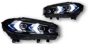 Head Lamp Compatible For BMW X5 F15 Headlight 2014-2018 Headlights F15 F85 Turn Signal Angel Eye Projector