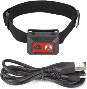 Head-Mounted 1080P Sports Action Camera with 2-in-1 Headlamp & 5-10M Night Vision Light Support 32GB TF Card Storage
