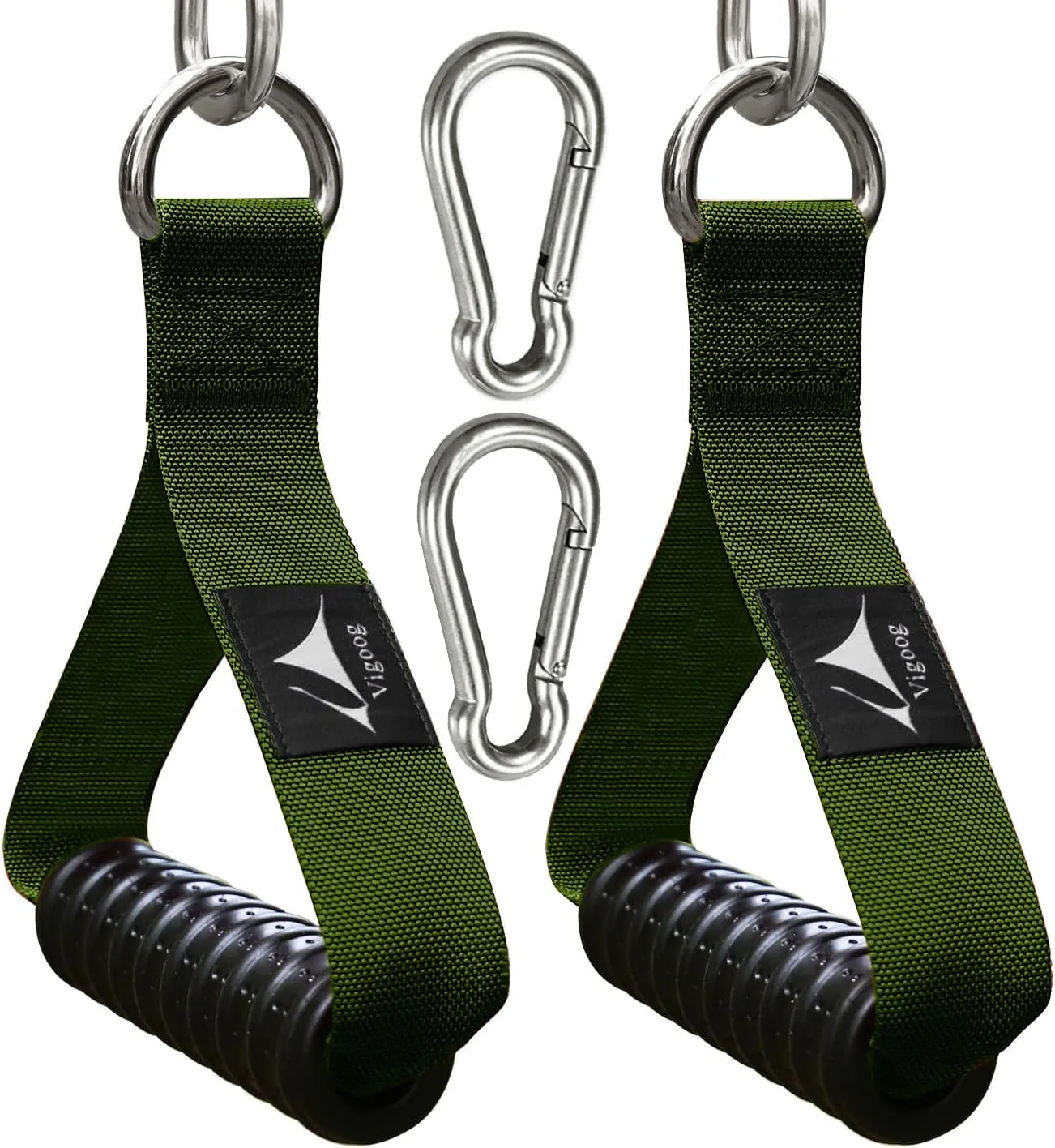 Heavy Duty Gym Workout Handles, Rubber Grip Exercise Machine Attachments for Cable Machine,Resistance Band,Pulley System Fitness Equipment