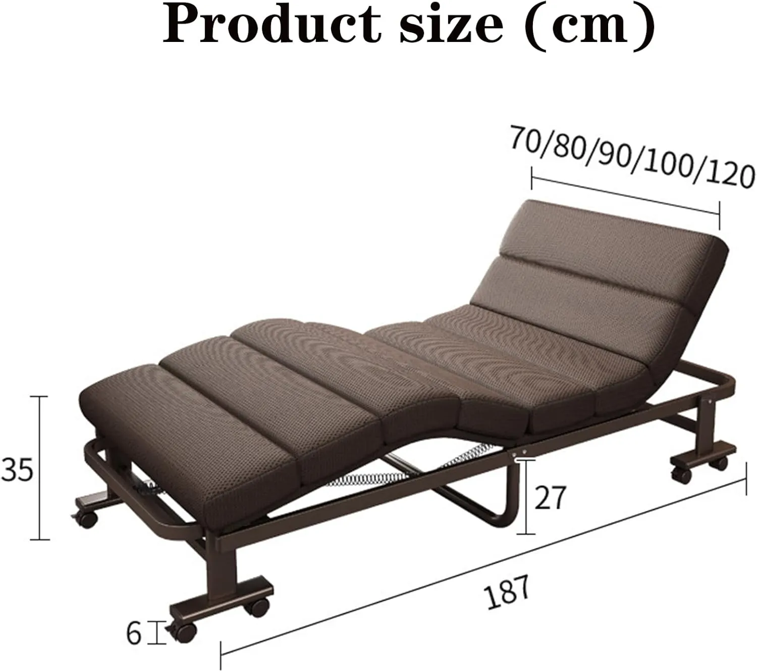 Heavy Duty Portable Folding Camping Cot for Adults Ideal for Camp Patio Pool Bedroom Wide 70cm Lounge Chair Outdoor Bed for Sleeping