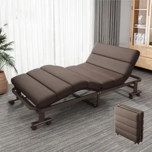Heavy Duty Portable Folding Camping Cot for Adults Ideal for Camp Patio Pool Bedroom Wide 70cm Lounge Chair Outdoor Bed for Sleeping