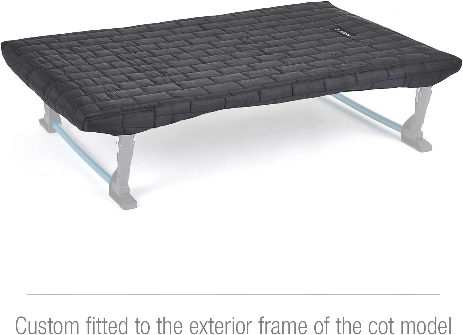 Helinox Dog Cot Warmer Insulation Layer Portable Dog Beds, Black/Iron, Medium (36 x 24.5)