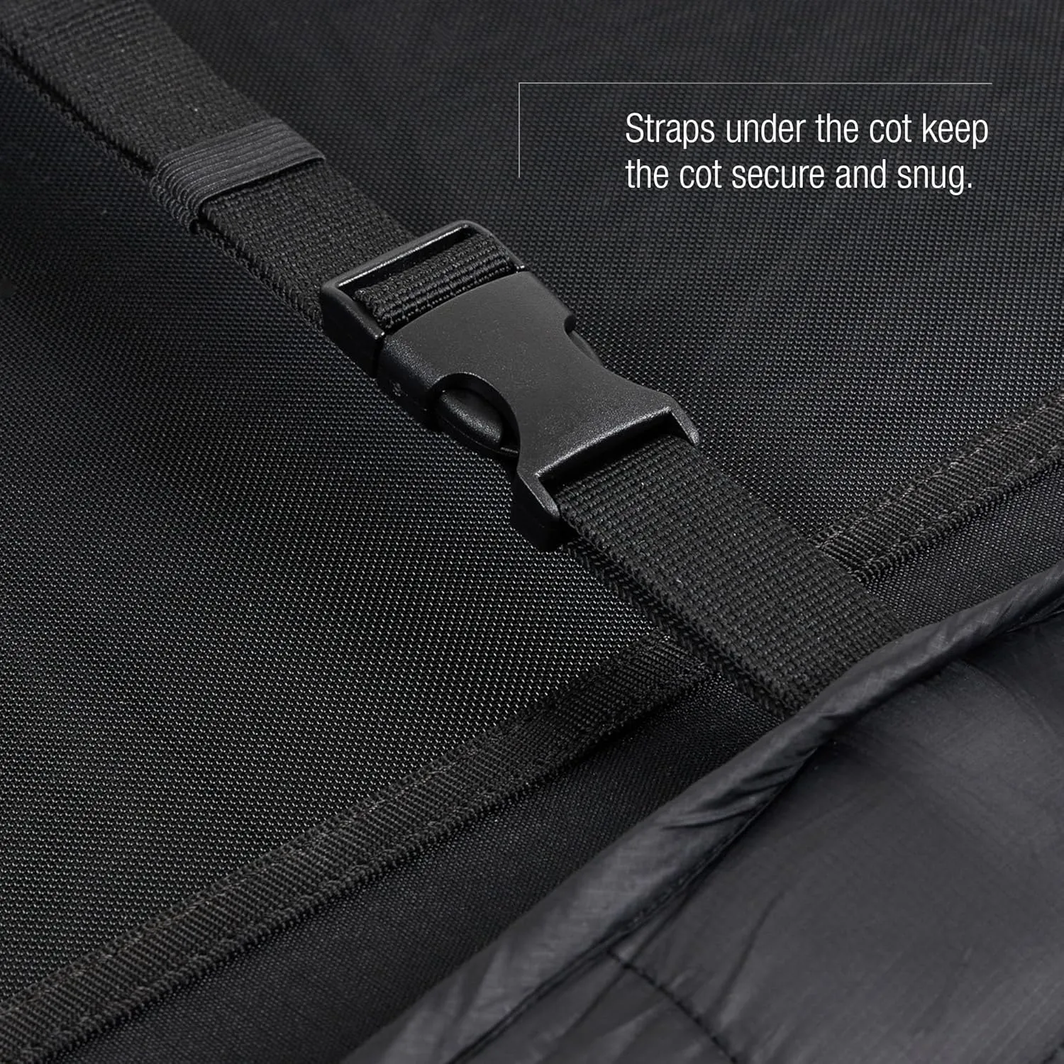 Helinox Dog Cot Warmer Insulation Layer Portable Dog Beds, Black/Iron, Medium (36 x 24.5)